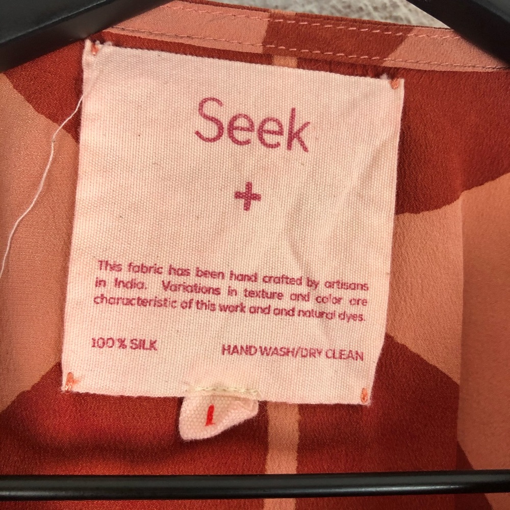 Sooki Women's Rust Patterned Blouse - Picture 3 of 5